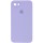 Чохол Silicone Case Square Full Camera Protective (AA) для Apple iPhone 7 / 8 / SE (2020) (4.7") Бузковий / Dasheen