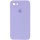 Чехол Silicone Case Square Full Camera Protective (AA) для Apple iPhone 7 / 8 / SE (2020) (4.7") Сиреневый / Dasheen