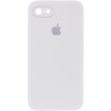 Чохол Silicone Case Square Full Camera Protective (AA) для iPhone SE 2 / 3 (2020 / 2022) / iPhone 8 / iPhone 7, Білий / White