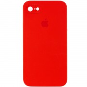 Чохол Silicone Case Square Full Camera Protective (AA) для Apple iPhone 7 / 8 / SE (2020) (4.7") Червоний / Red