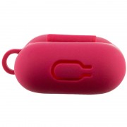 Силиконовый футляр New с карабином для наушников Airpods 1/2, Красный / Rose Red