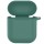 Силиконовый футляр New с карабином для наушников Airpods 1/2 Зеленый / Pine green