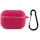 Силіконовий футляр New з карабіном для навушників Airpods Pro Червоний / Rose Red