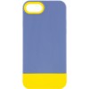 Чохол TPU+PC Bichromatic для iPhone SE 2 / 3 (2020 / 2022) / iPhone 8 / iPhone 7, Blue / Yellow