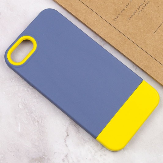 Чохол TPU+PC Bichromatic для Apple iPhone 7 / 8 / SE (2020) (4.7") Blue / Yellow - зображення 3 