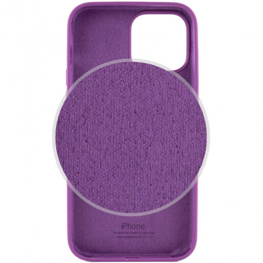 Чохол Silicone Case Full Protective (AA) для Apple iPhone 14 Pro (6.1") Фіолетовий / Grape - зображення 2 