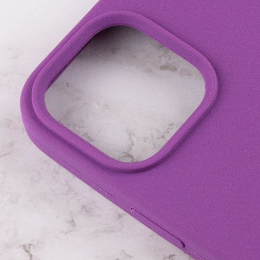 Чохол Silicone Case Full Protective (AA) для Apple iPhone 14 Pro (6.1") Фіолетовий / Grape - зображення 3 