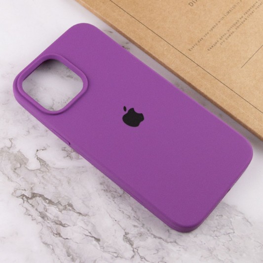 Чохол Silicone Case Full Protective (AA) для Apple iPhone 14 Pro (6.1") Фіолетовий / Grape - зображення 4 