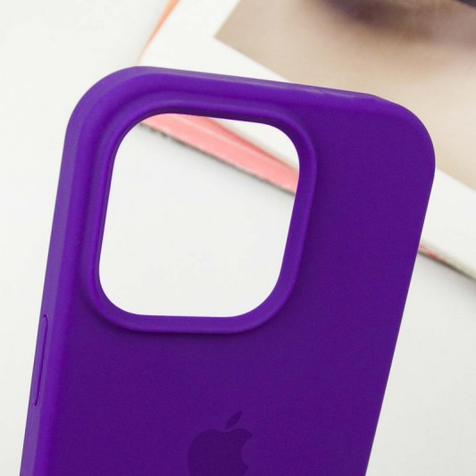 Чехол Silicone Case Full Protective (AA) для Apple iPhone 14 Pro (6.1") Фиолетовый / Ultra Violet - изображение 2