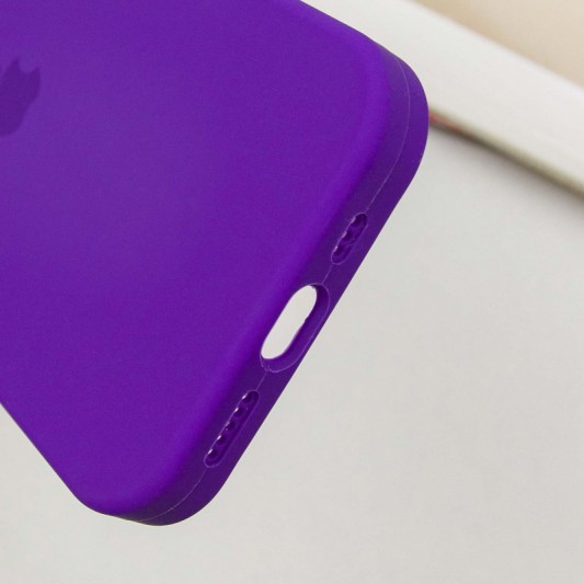 Чехол Silicone Case Full Protective (AA) для Apple iPhone 14 Pro (6.1") Фиолетовый / Ultra Violet - изображение 4