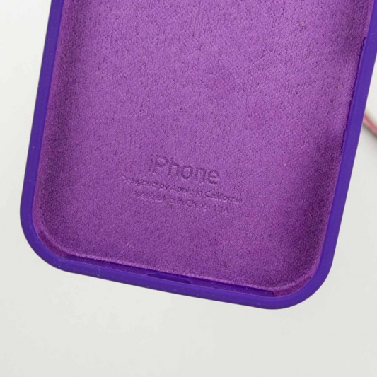 Чехол Silicone Case Full Protective (AA) для Apple iPhone 14 Pro (6.1") Фиолетовый / Ultra Violet - изображение 5