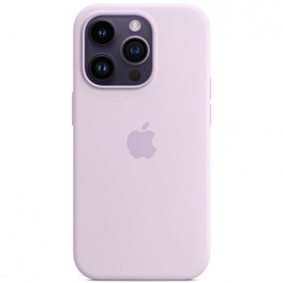 Чехол Silicone Case Full Protective (AA) для Apple iPhone 14 Pro Max (6.7"), Сиреневый / Lilac
