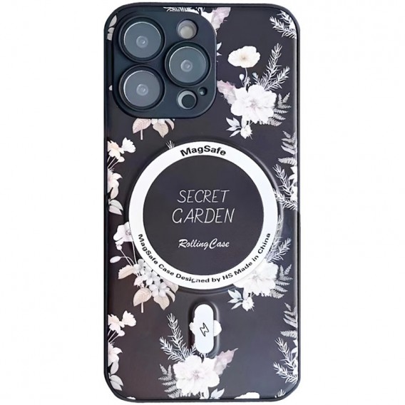 TPU+PC чохол Secret Garden with MagSafe для Apple iPhone 12 Pro (6.1"), Black