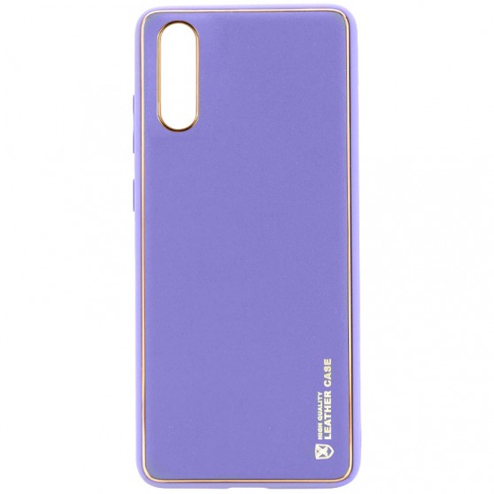 Кожаный чехол Xshield для Samsung Galaxy A50 (A505F) / A50s / A30s Сиреневый / Dasheen