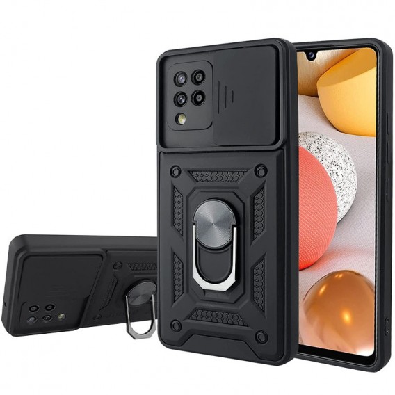 Ударостійкий чохол Camshield Serge Ring для Samsung Galaxy A22 4G / M32, Чорний