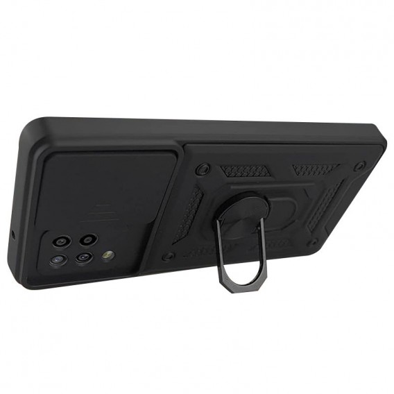 Ударостійкий чохол Camshield Serge Ring для Samsung Galaxy A22 4G / M32, Чорний