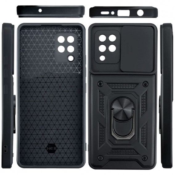Ударостійкий чохол Camshield Serge Ring для Samsung Galaxy A22 4G / M32, Чорний