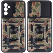 Ударопрочный чехол Camshield Serge Ring Camo для Samsung Galaxy M23 5G/M13 4G, Коричневый/Army Brown