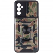 Ударопрочный чехол Camshield Serge Ring Camo для Samsung Galaxy M23 5G/M13 4G, Коричневый/Army Brown