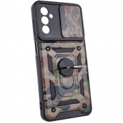 Ударопрочный чехол Camshield Serge Ring Camo для Samsung Galaxy M23 5G/M13 4G, Коричневый/Army Brown