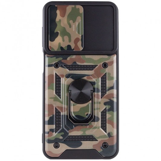 Ударопрочный чехол Camshield Serge Ring Camo для Samsung Galaxy M23 5G / M13 4G Коричневый / Army Brown - изображение 3