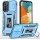Ударопрочный чехол Camshield Army Ring для Samsung Galaxy A13 4G / A04s Голубой / Light Blue
