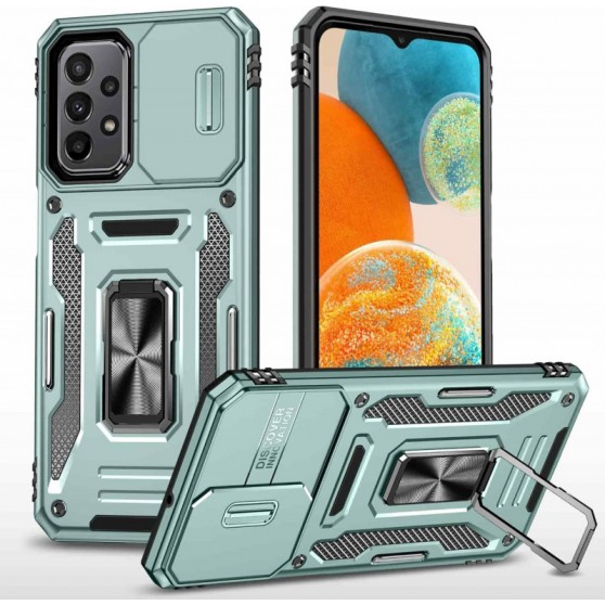 Ударопрочный чехол Camshield Army Ring для Samsung Galaxy A13 4G / A04s Зеленый / Light Green
