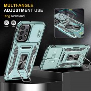 Ударопрочный чехол Camshield Army Ring для Samsung Galaxy A13 4G/A04s, Зеленый/Light Green