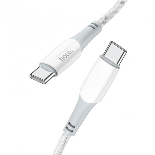 Дата кабель Hoco X70 Ferry Type-C to Type-C 60W (1m) Білий - зображення 1 