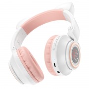 Наушники с ушками BOROFONE BO18 Cat ear, Белый