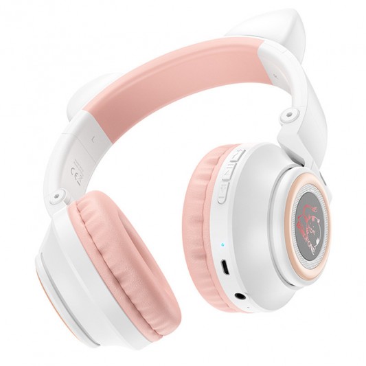 Наушники с ушками BOROFONE BO18 Cat ear, Белый - изображение 1