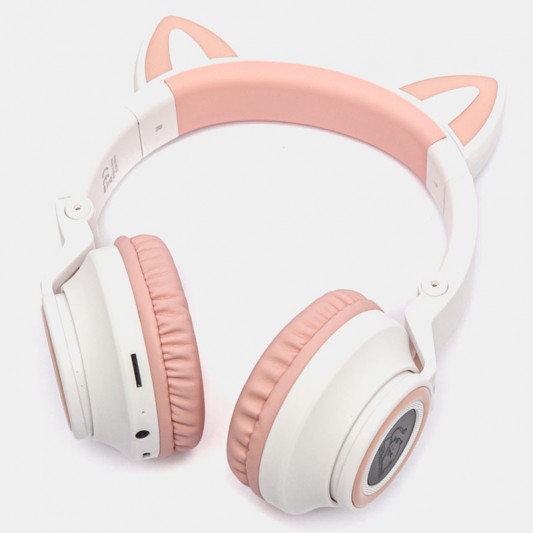Наушники с ушками BOROFONE BO18 Cat ear, Белый - изображение 2
