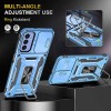Ударопрочный чехол Camshield Army Ring для Samsung Galaxy M23 5G/M13 4G, Голубой/Light Blue
