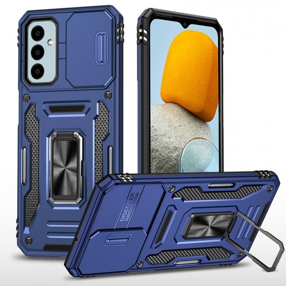 Ударостійкий чохол Camshield Army Ring для Samsung Galaxy M23 5G / M13 4G, Синій / Navy