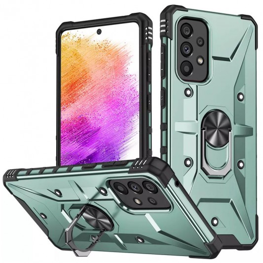 Ударопрочный чехол Pathfinder Ring для Samsung Galaxy A13 4G / A23 4G / M13 4G / M23 5G / A04s Зеленый / Green
