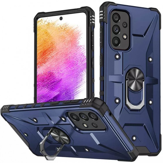 Ударопрочный чехол Pathfinder Ring для Samsung Galaxy A13 4G / A23 4G / M13 4G / M23 5G / A04s Синий / Navy