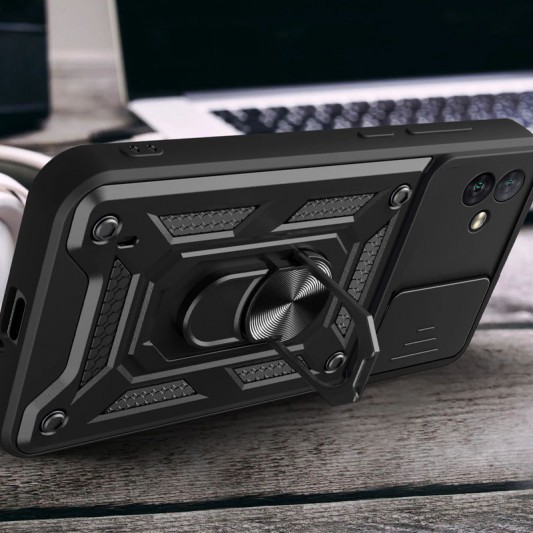 Ударопрочный чехол Camshield Serge Ring для Samsung Galaxy A04 Черный - изображение 3