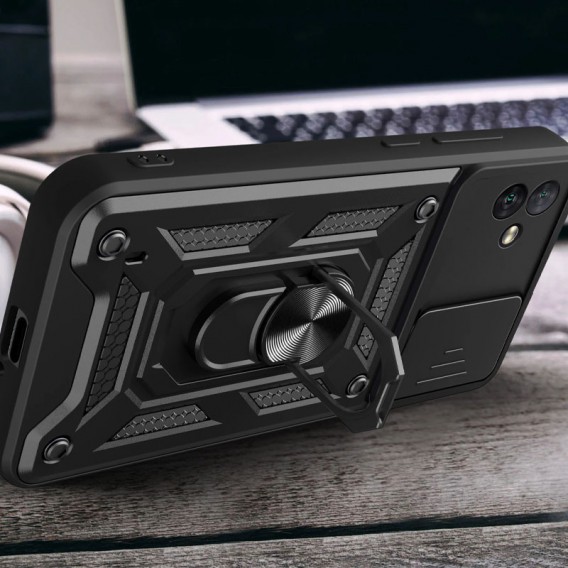 Ударостійкий чохол Camshield Serge Ring для Samsung Galaxy A04, Чорний