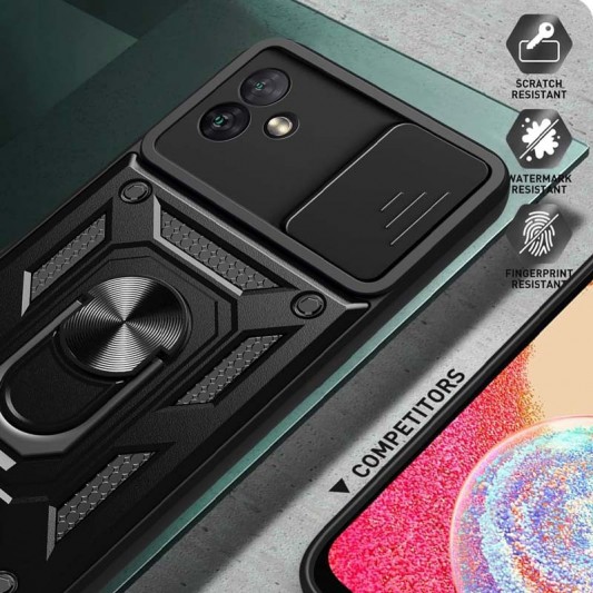 Ударопрочный чехол Camshield Serge Ring для Samsung Galaxy A04 Черный - изображение 5