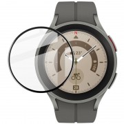 Полимерная пленка 3D (full glue) (тех.пак) для Samsung Galaxy Watch 5 Pro 45mm Черный
