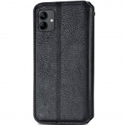 Кожаный чехол книга GETMAN Cubic (PU) для Samsung Galaxy A04, Черный