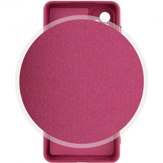 Чехол Silicone Cover Lakshmi Full Camera (A) для Samsung Galaxy A04s Бордовый / Marsala - изображение 2