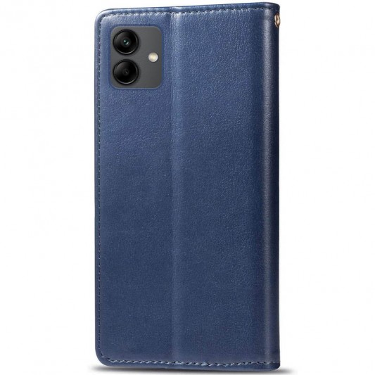 Кожаный чехол-книжка GETMAN Gallant (PU) для Samsung Galaxy A04 Синий - изображение 1