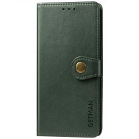 Кожаный чехол-книжка GETMAN Gallant (PU) для Samsung Galaxy A04s Зеленый