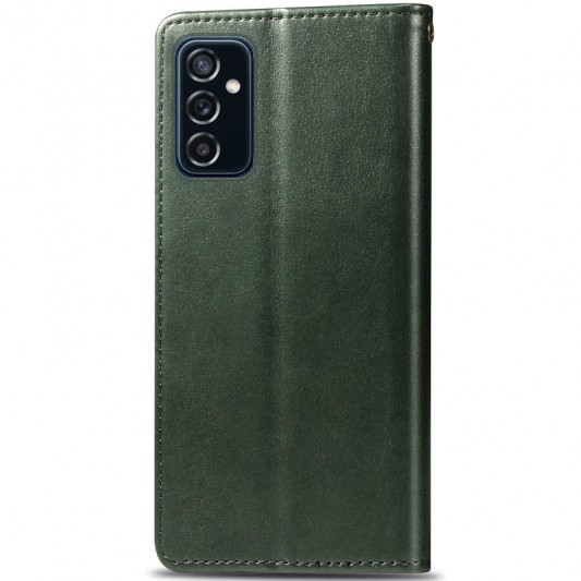 Кожаный чехол-книжка GETMAN Gallant (PU) для Samsung Galaxy A04s Зеленый - изображение 3