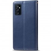 Кожаный чехол книга GETMAN Gallant (PU) для Samsung Galaxy A04s, Синий