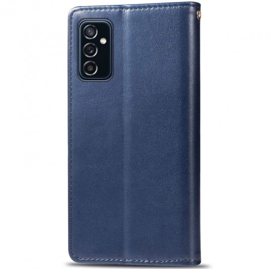 Кожаный чехол-книжка GETMAN Gallant (PU) для Samsung Galaxy A04s Синий - изображение 2