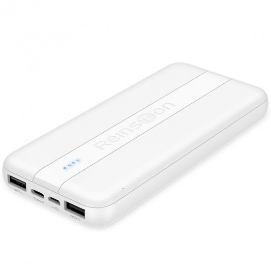 Портативний зарядний пристрій Power Bank Reinston EPB026 10000 mAh, Білий