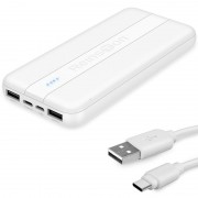 Портативний зарядний пристрій Power Bank Reinston EPB026 10000 mAh, Білий