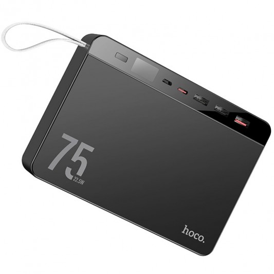 Портативное ЗУ Power Bank Hoco J94 Overlord 22.5W 75000 mAh Черный - изображение 1